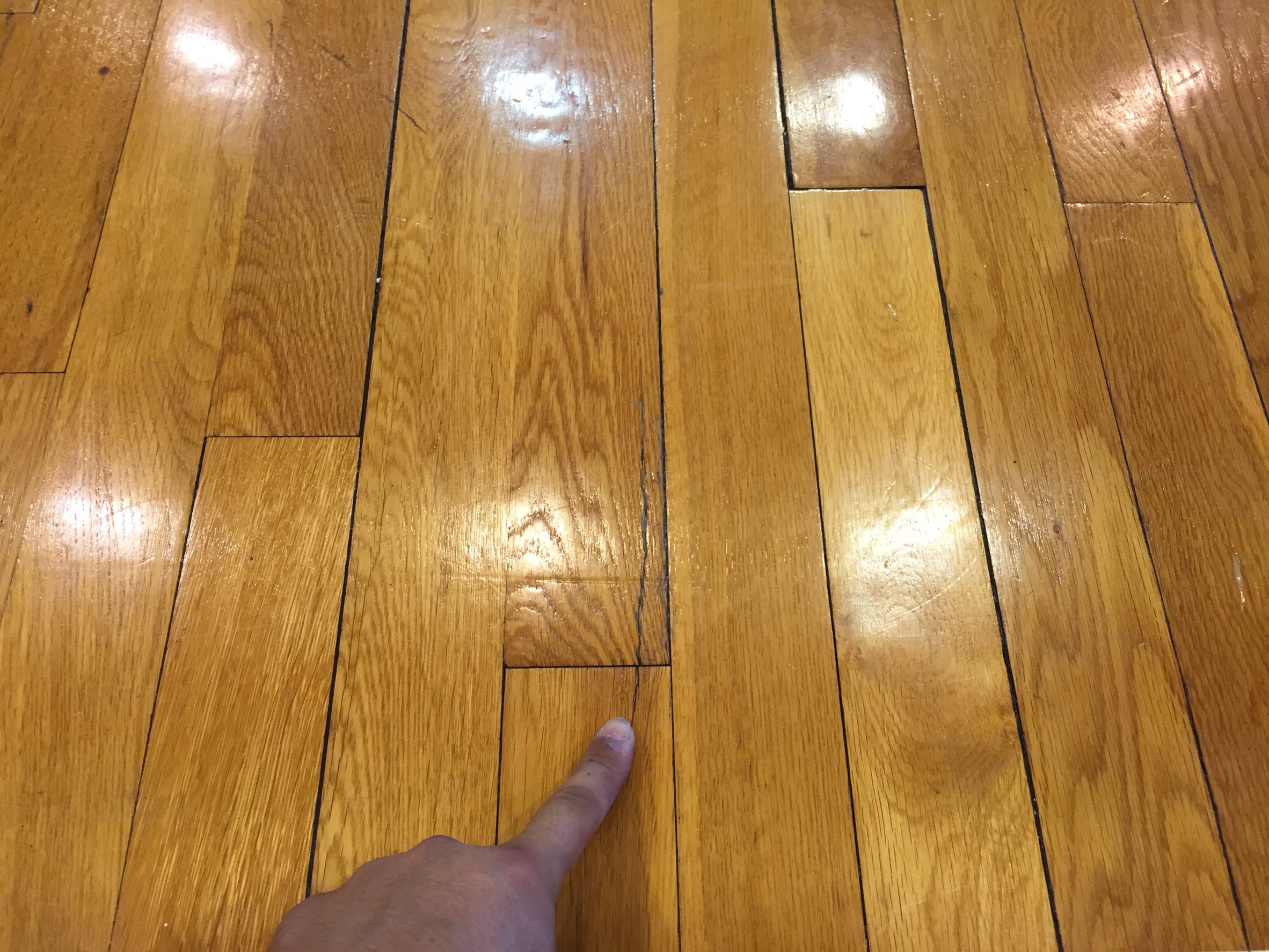 高校体育館不良箇所