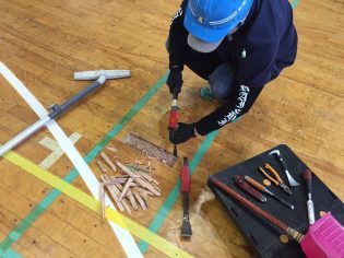 補修工事の様子